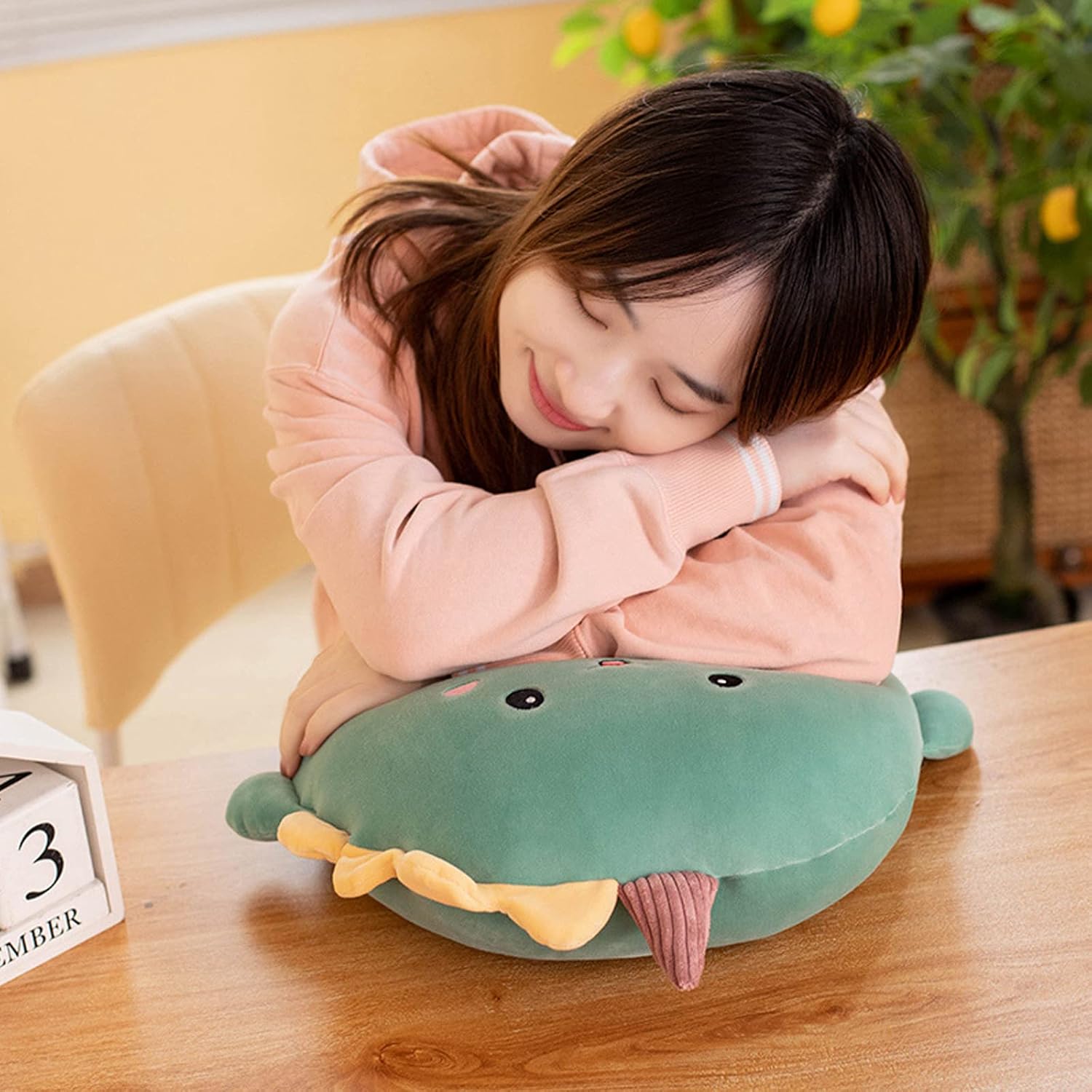 Dinosaur Plush Pillow, 16 inch Stuffed Animal Toy