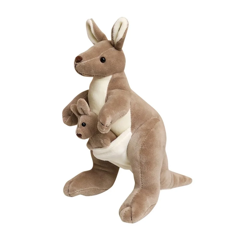 Kangaroo Stuffed Animal Toys with Joey in Pouch