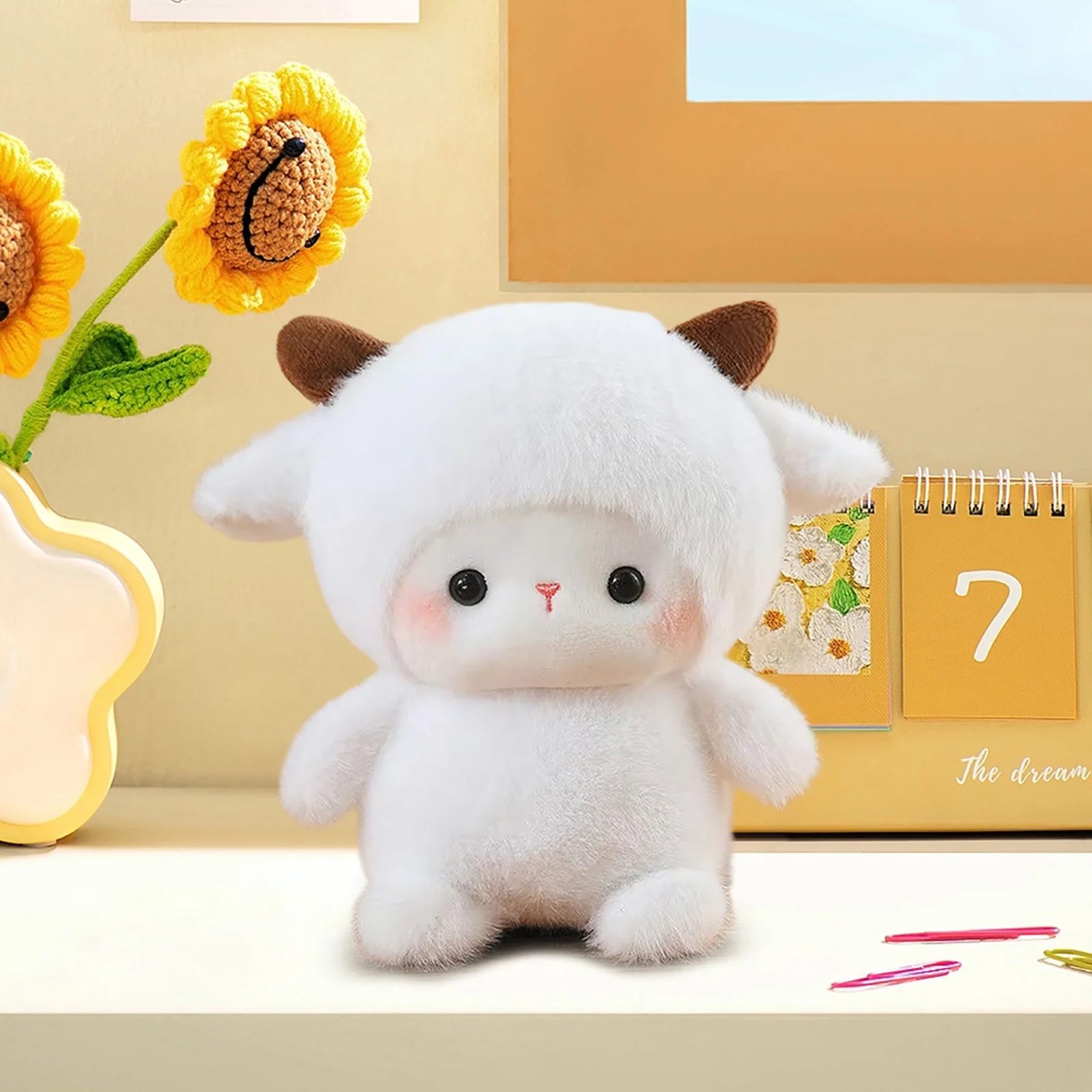 Cute Sheep Stuffed Animal Toys,Adorable Plush Companion Dolls