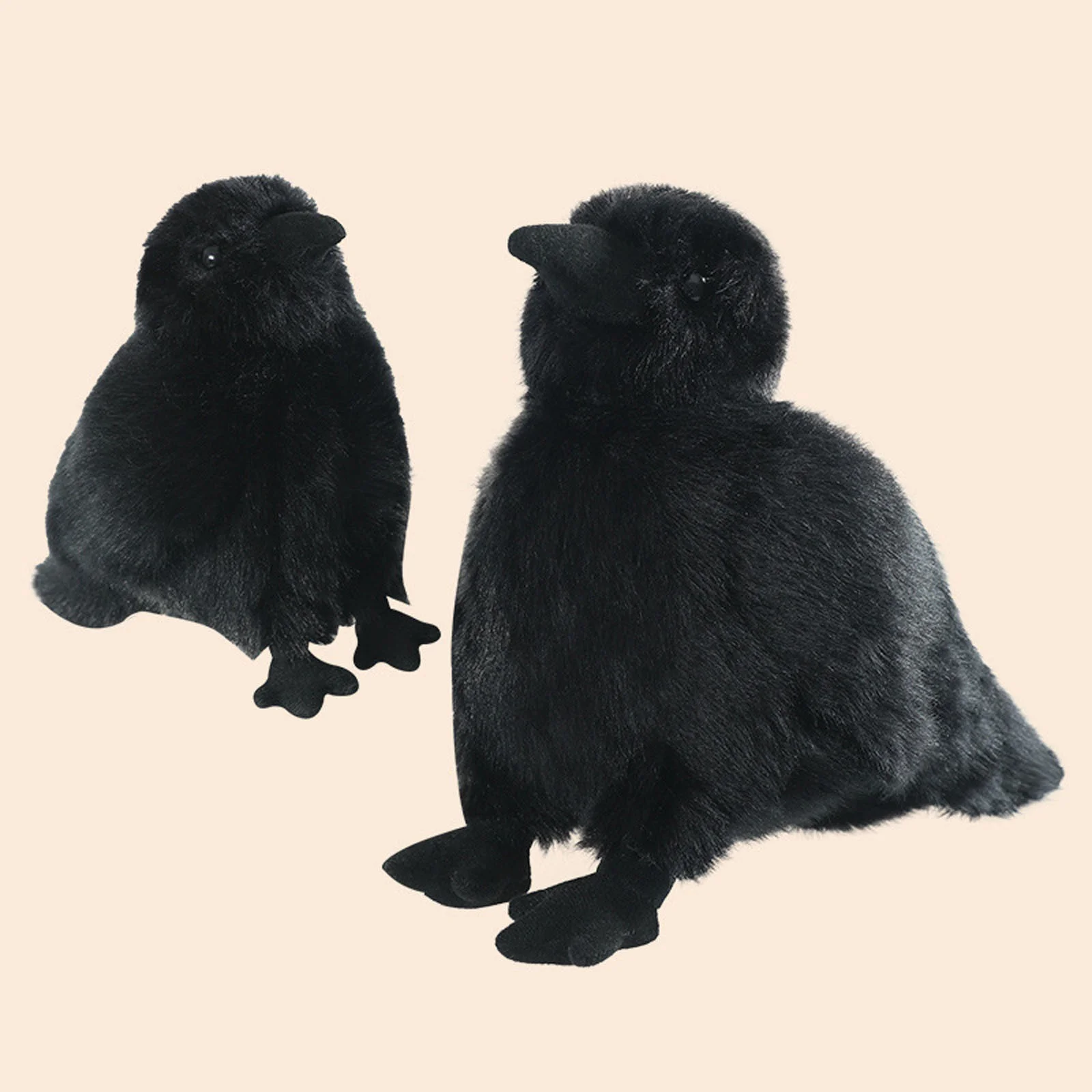 Cute Crow Plush Toys,Cute Black Raven Stuffed Animal Plush Soft Bird Dolls