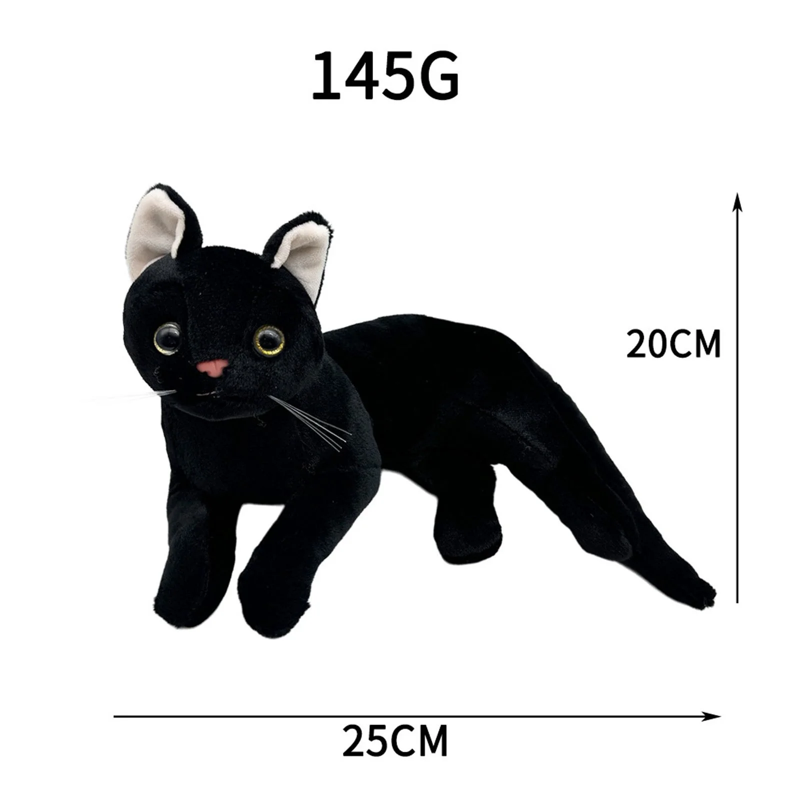 Black Cat Plush Toys,Soft Sensory Stuffed Dolls