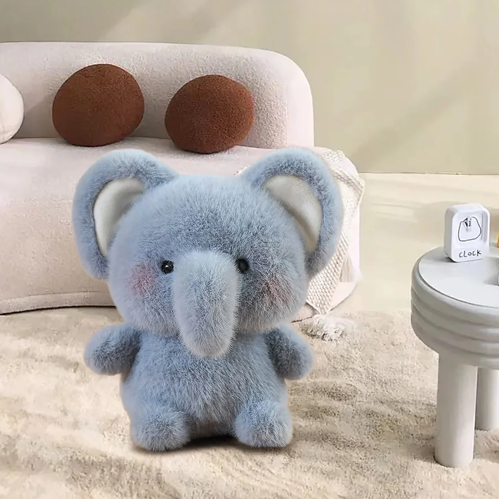 Cute Little Elephant Stuffed Animal Toys,Adorable Plush Companion Dolls