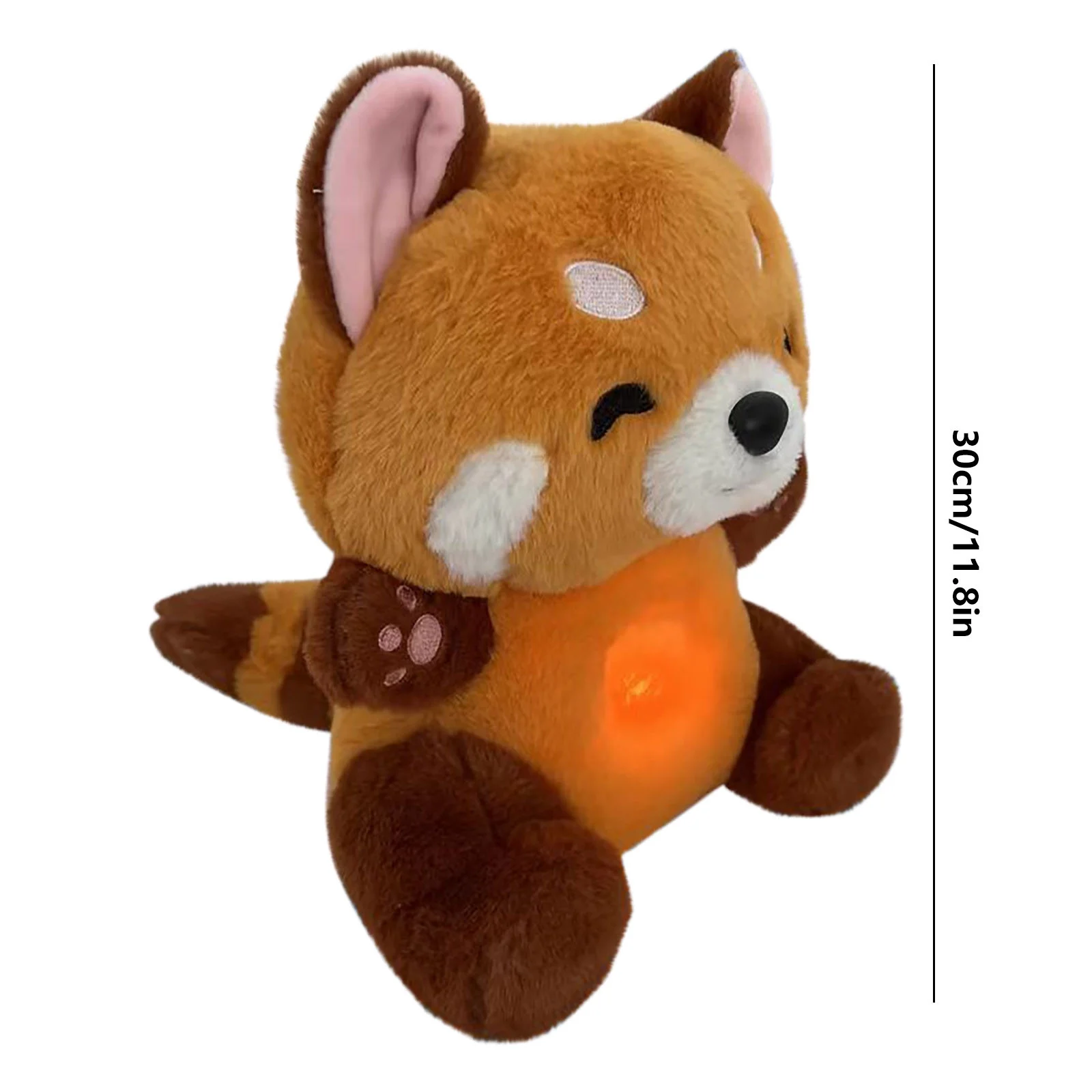 Raccoon Stuffed Animal - Breathing Companion Interactive Soft Plush Small Raccoon