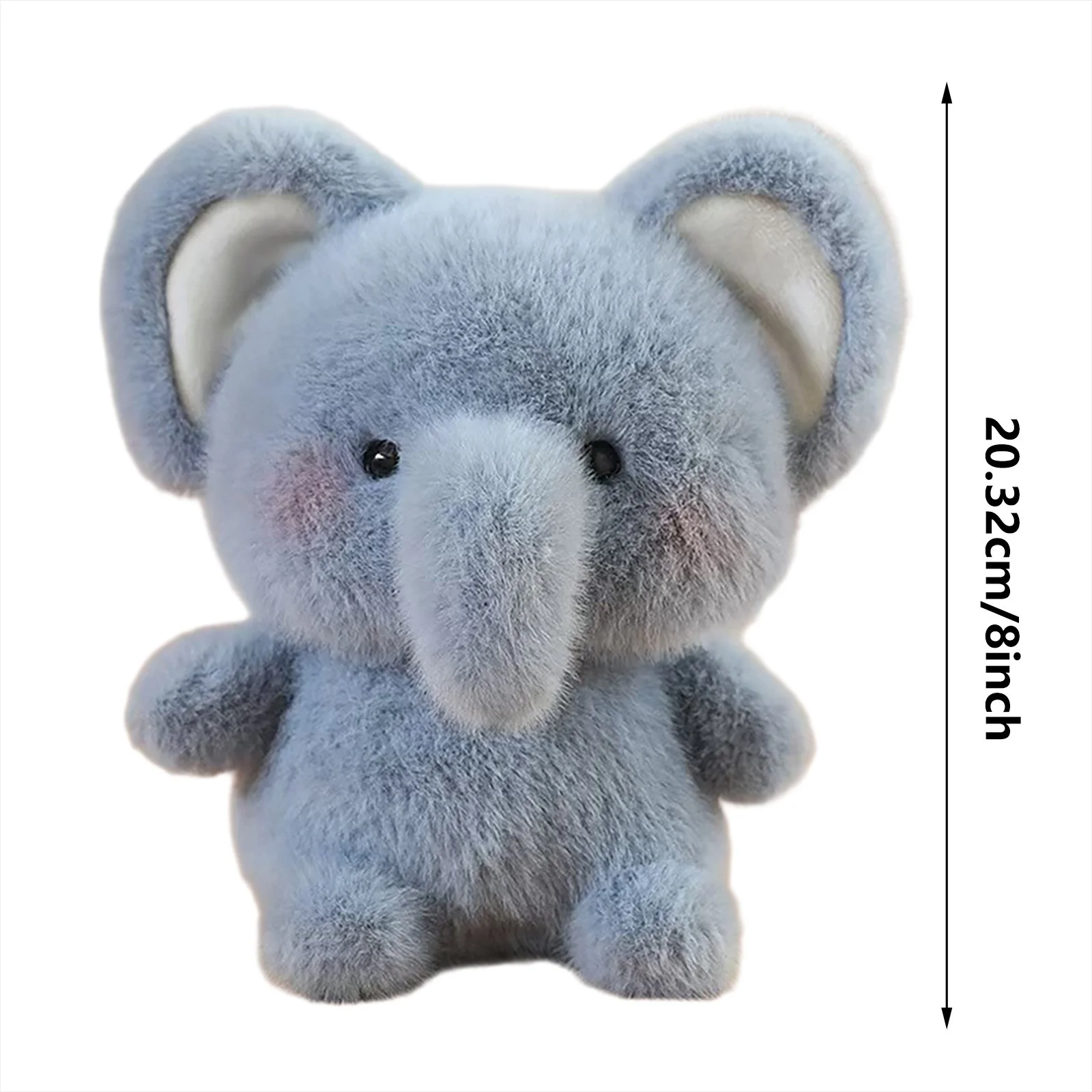 Cute Little Elephant Stuffed Animal Toys,Adorable Plush Companion Dolls