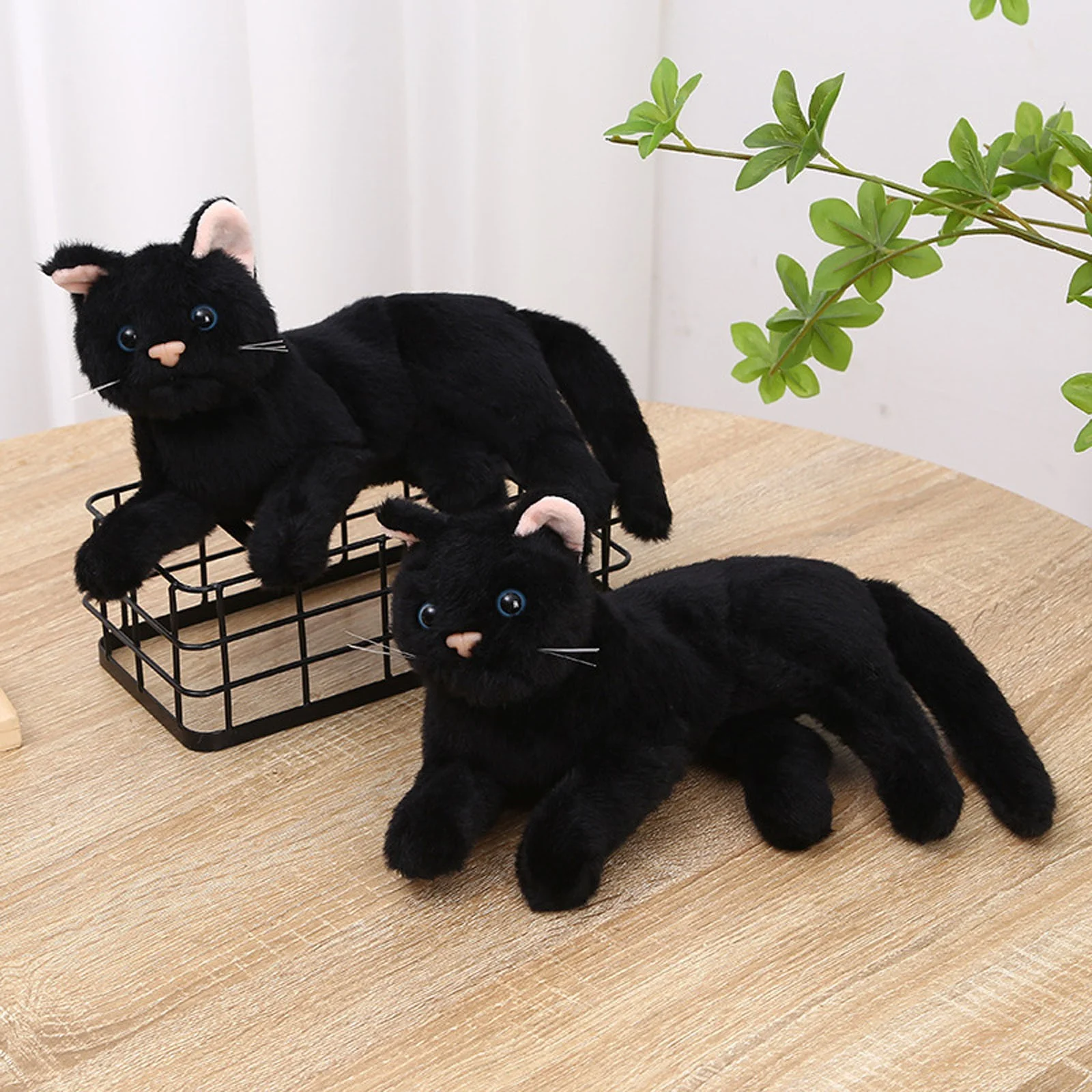 Black Cat Plush Toys,Soft Sensory Stuffed Dolls