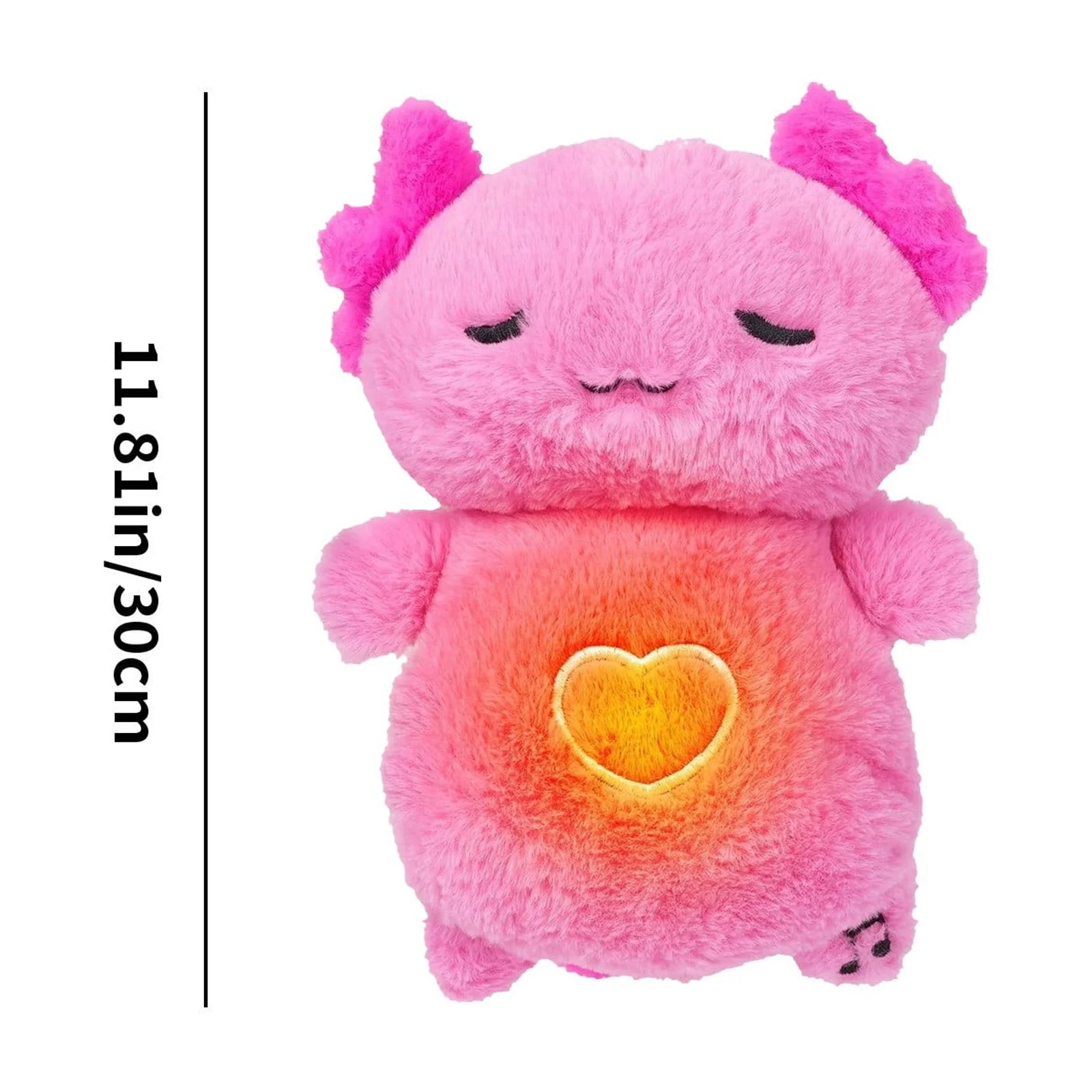 Baby Sound Machine Soothe Stuffed Plushie Toys,Cute Sensory Breathing Dolls