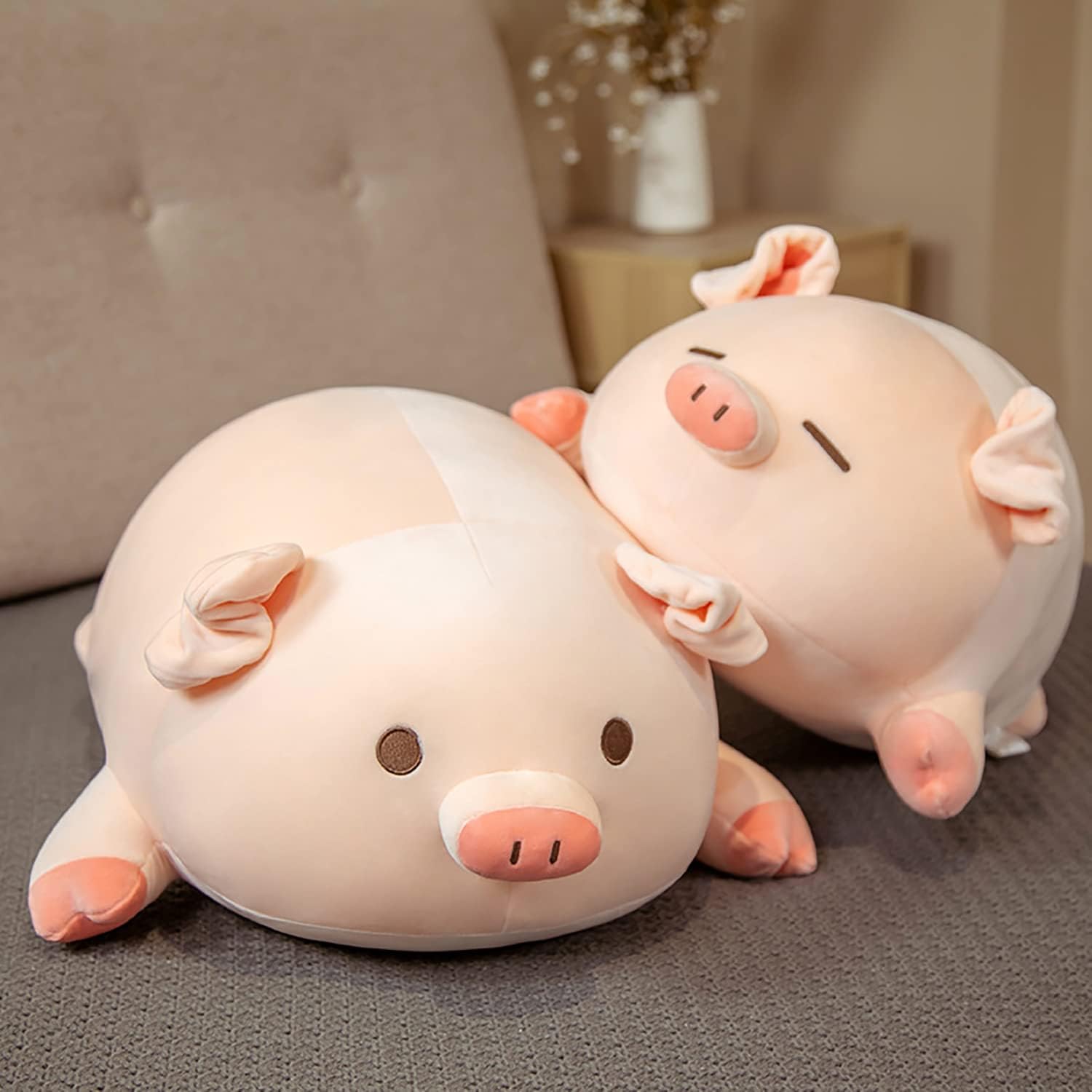 Soft Hugging Cute Pig Plush Pillow,20''Stuffed Animal Pillow Soft Fat Pig Plush Hugging Pillow