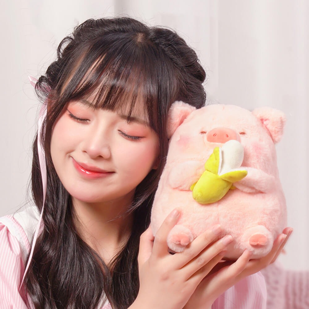 Cute banana lulu pig plush toy doll pillow bed doll
