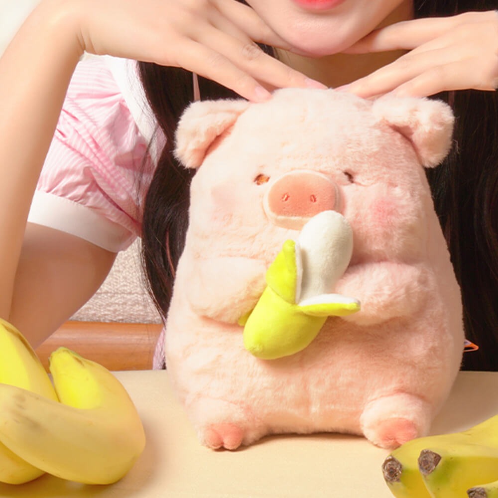 Cute banana lulu pig plush toy doll pillow bed doll