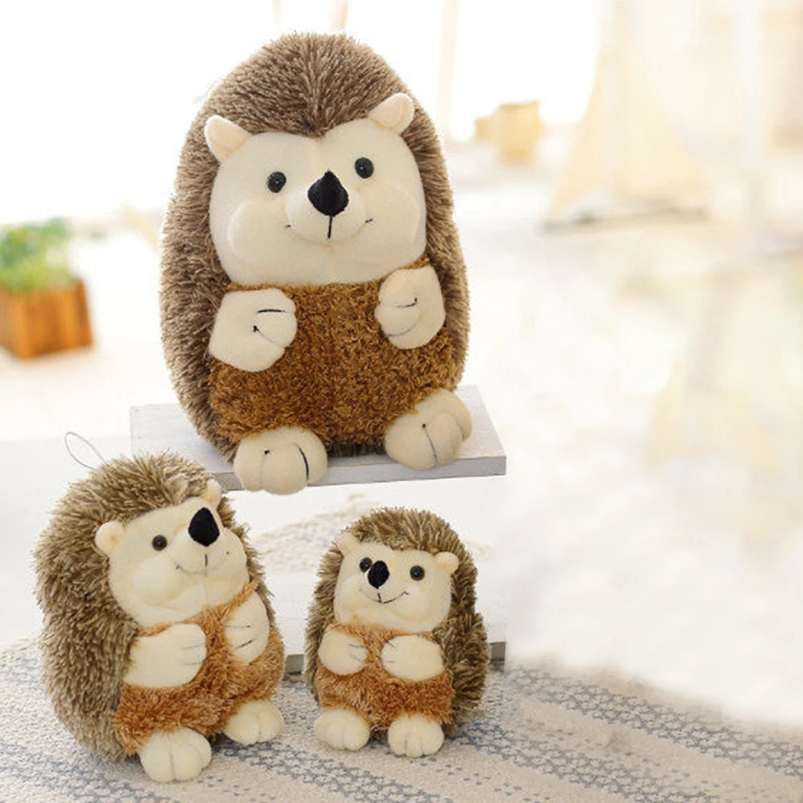 Hedgehog Stuffed Animal Plush Toy,Soft Adorable Chubby Hedgehog Dolls
